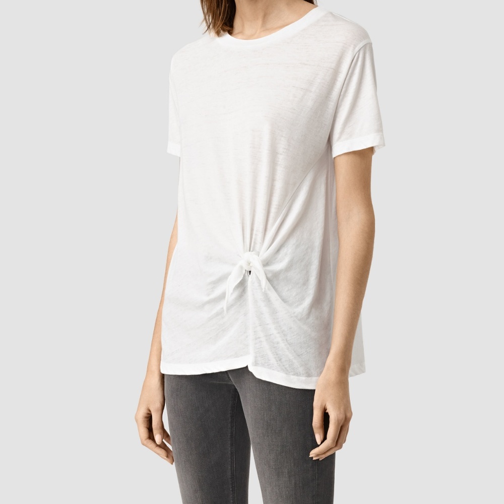 AllSaints Ashley Devo Tee White X-Small XS